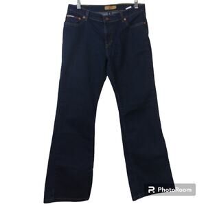 Tommy Jeans Dark Blue Flare Leg Y2K Low Rise Size 9